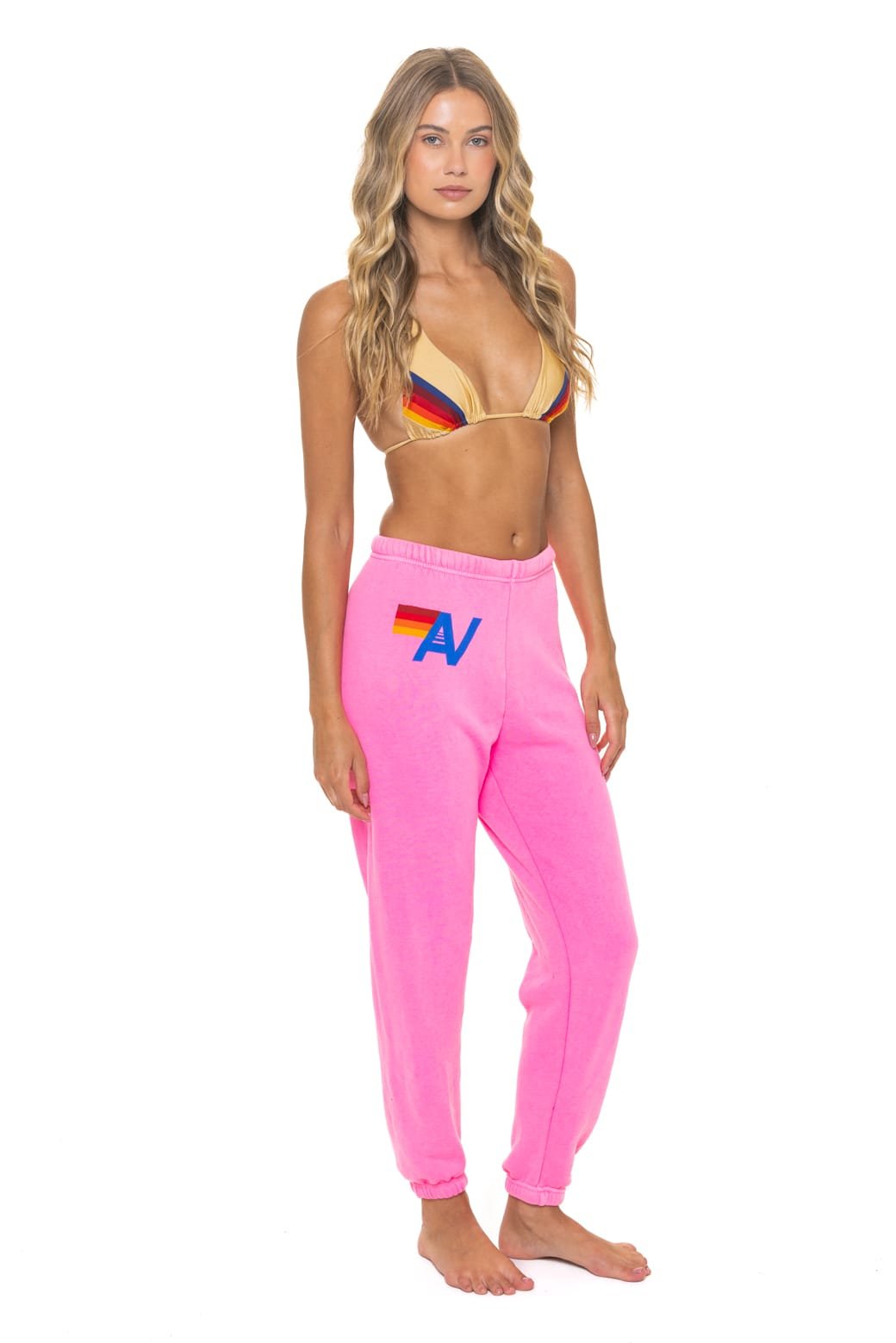 Alternative view of LOGO SWEATPANTS - NEON PINK