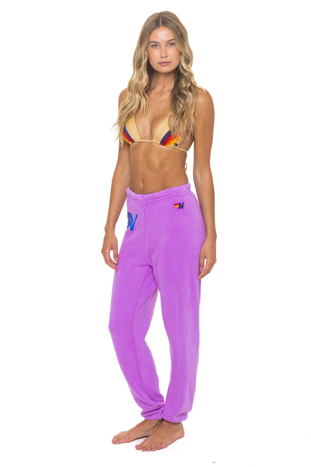 LOGO SWEATPANTS - NEON PURPLE - 图片 3
