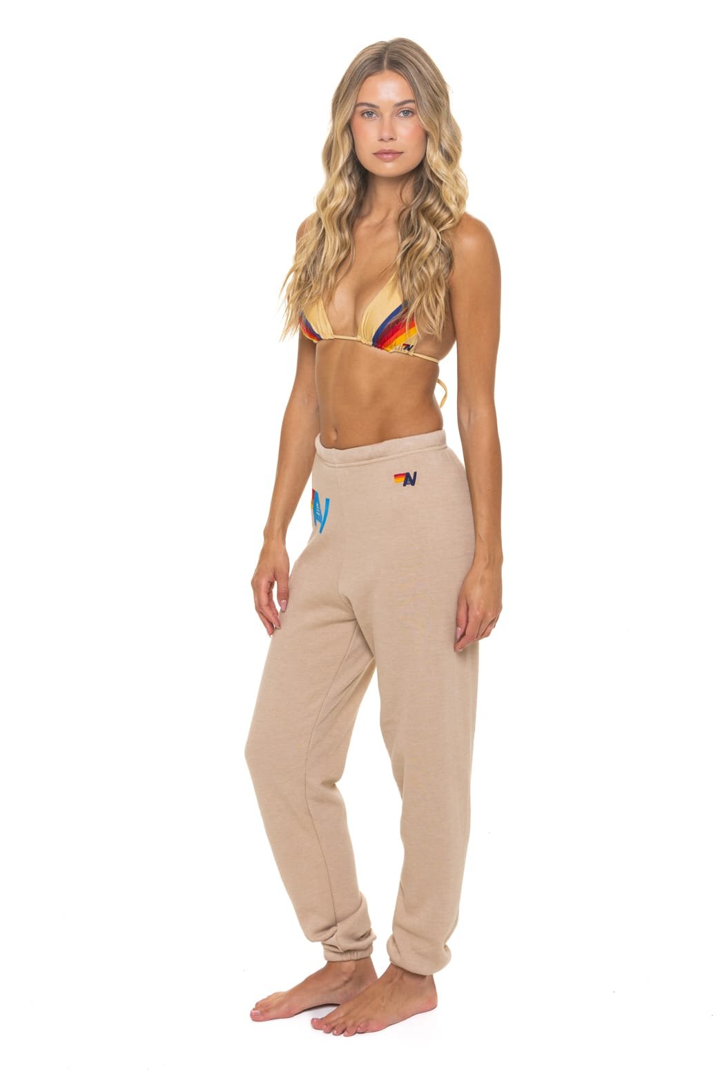LOGO SWEATPANTS - SAND - 图片 4