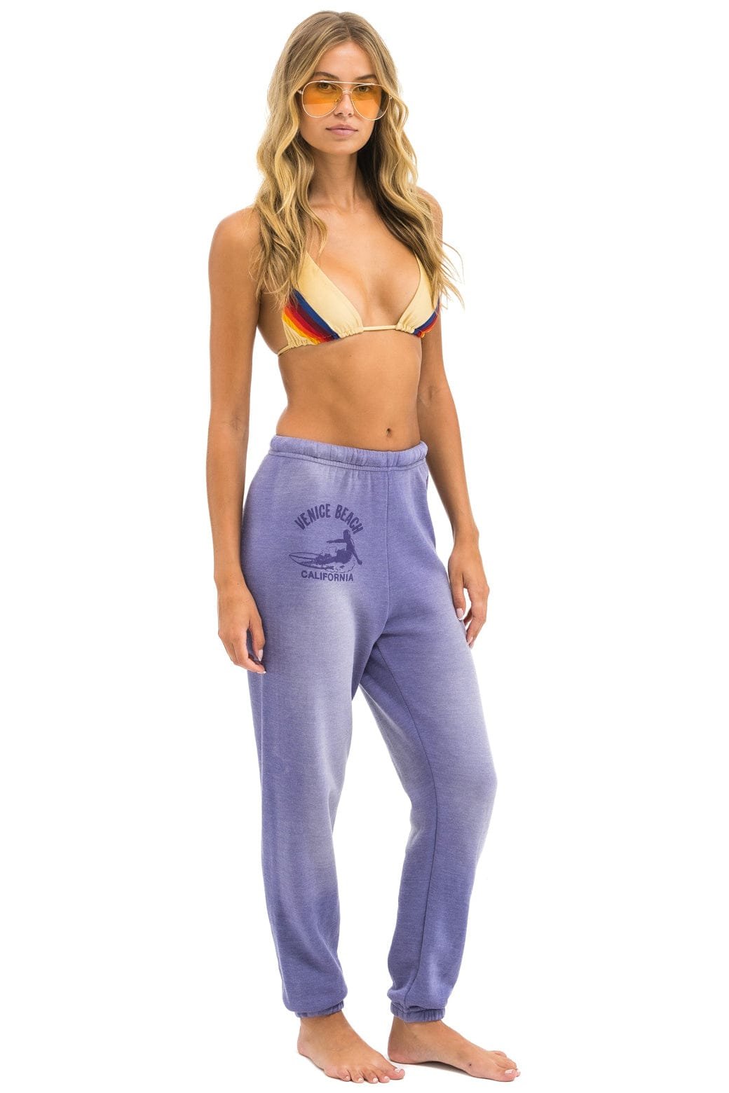 Alternative view of VENICE SURFER SWEATPANTS - FADED GRAPE