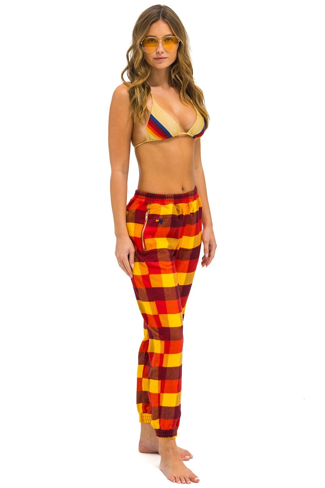 Alternative view of PLAID LODGE PANT - SURFY PLAID
