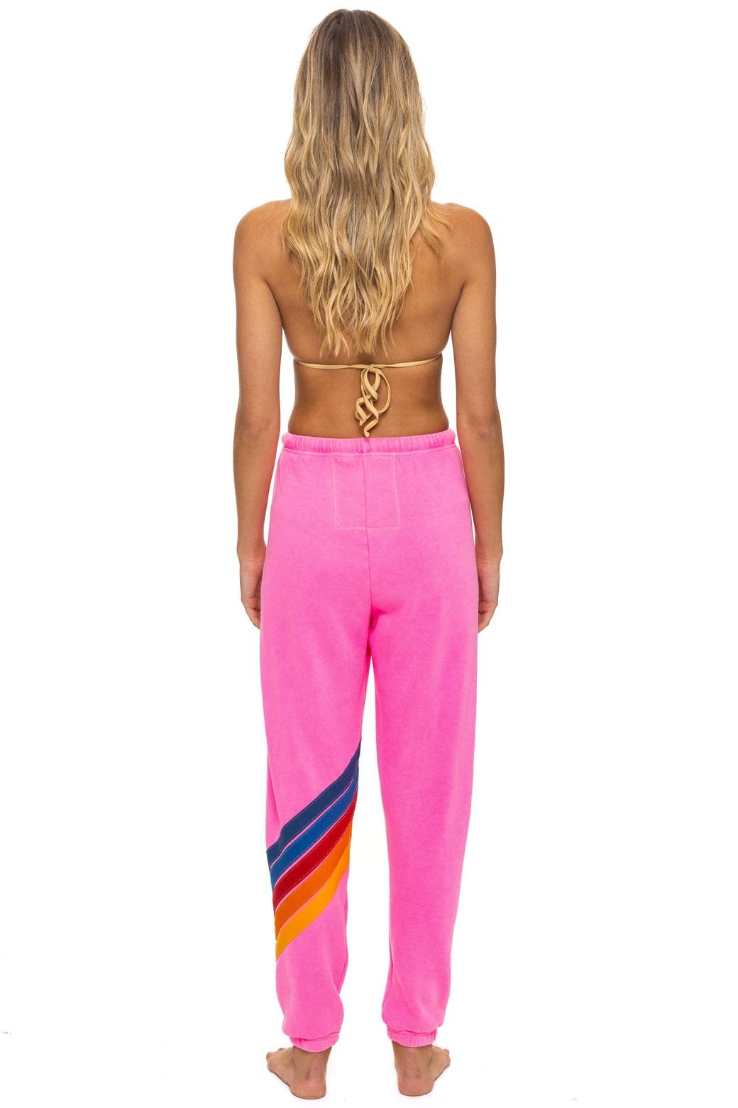 ALL SEASONS CIRCLE CHEVRON SWEATPANTS - NEON PINK - 图片 6