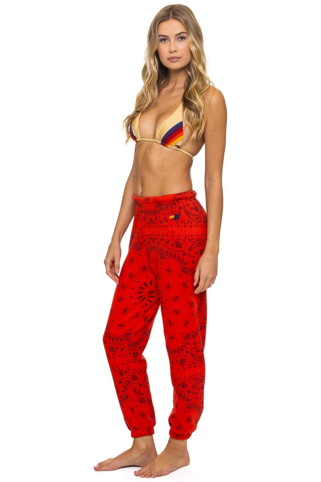 BANDANA SWEATPANTS - RED - 图片 3