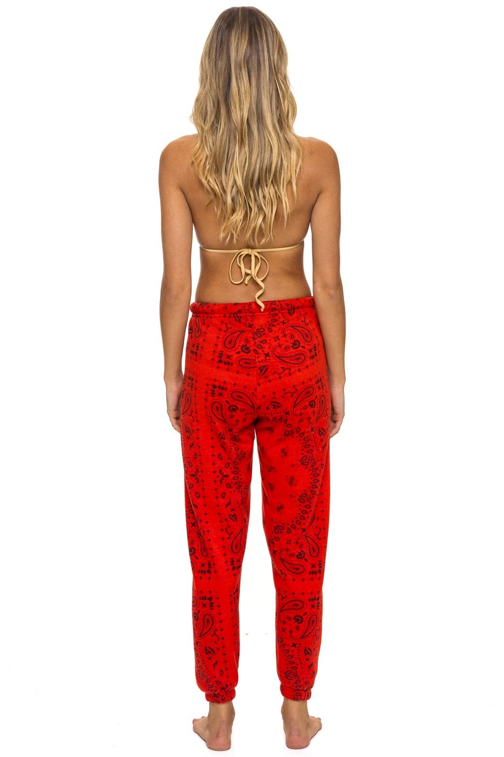 BANDANA SWEATPANTS - RED - 图片 7