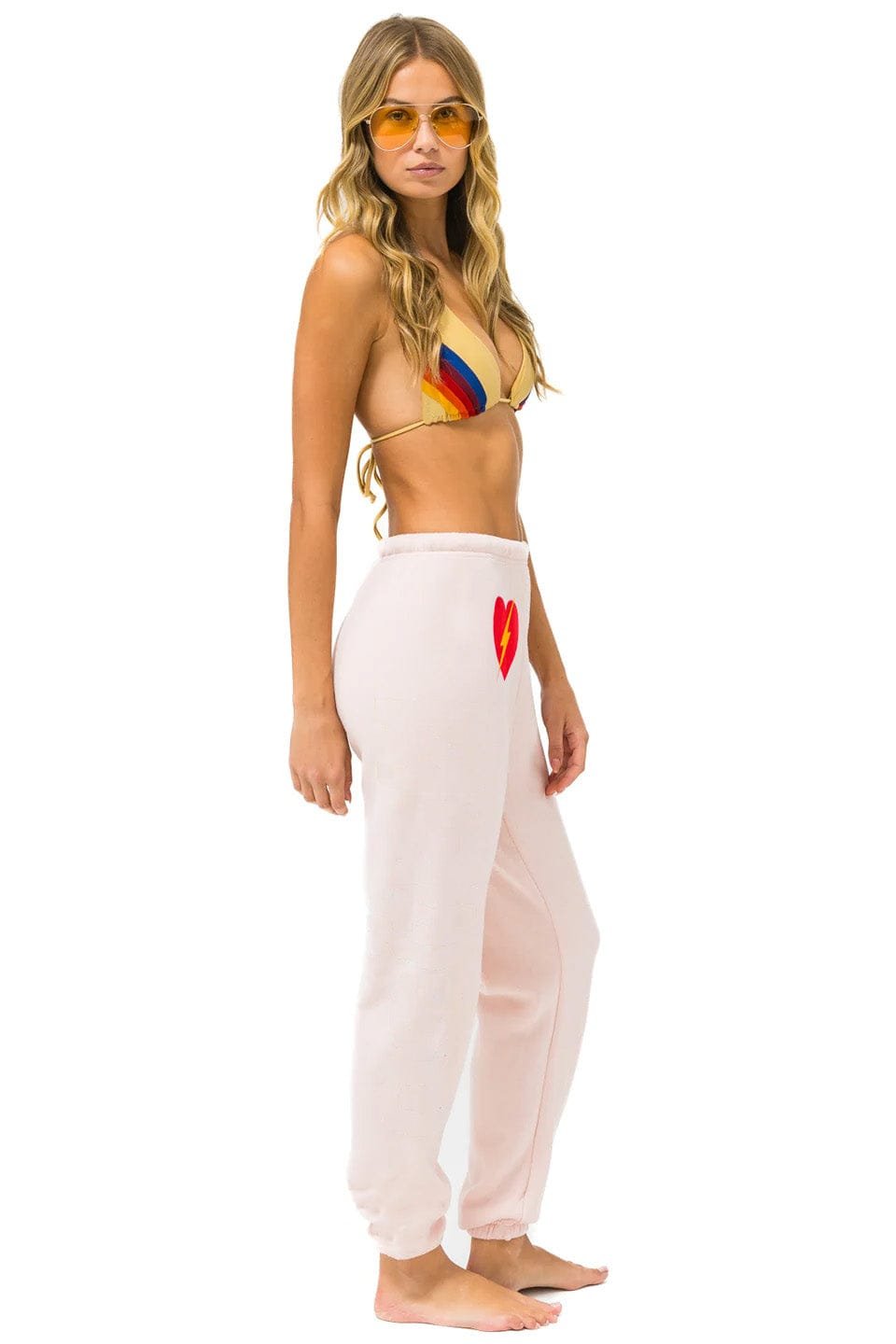 Alternative view of BOLT HEART SWEATPANTS - LIGHT PINK
