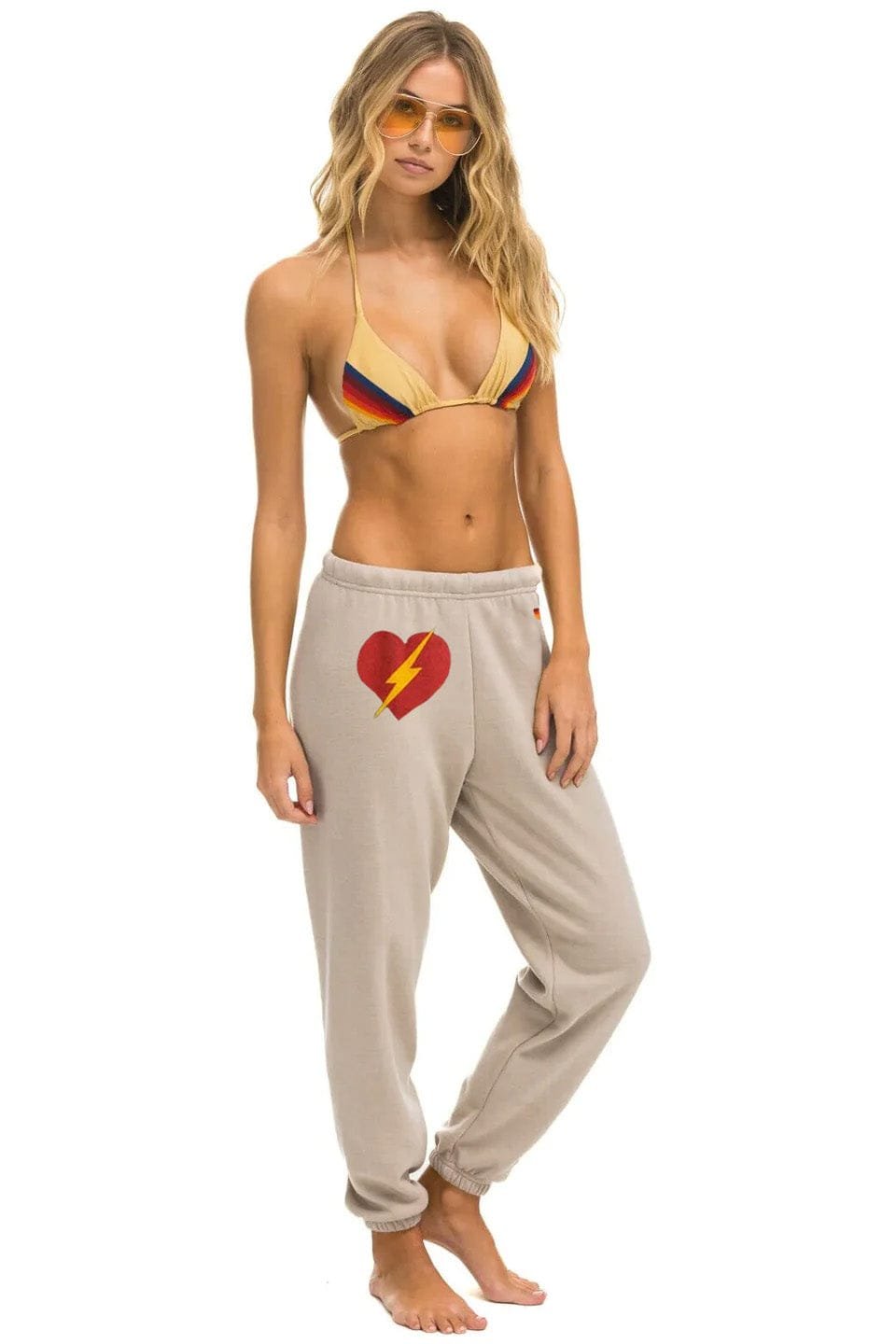 Alternative view of BOLT HEART SWEATPANTS - SAND