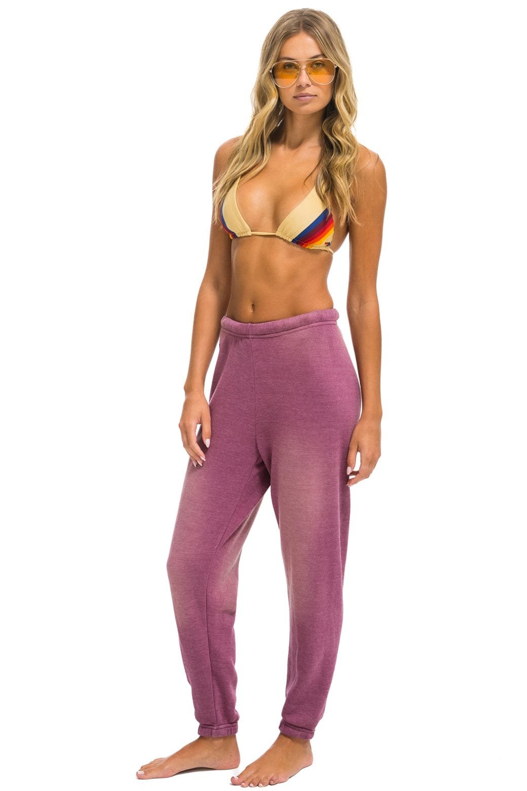 Alternative view of ESSENTIAL SWEATPANTS - FADED BERRY