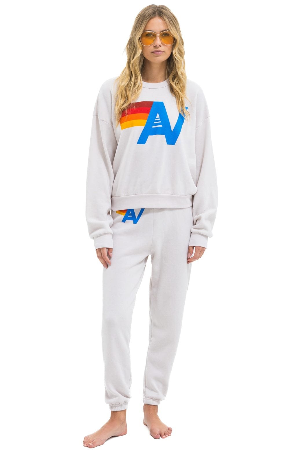 LOGO SWEATPANTS - DOVE - 图片 5