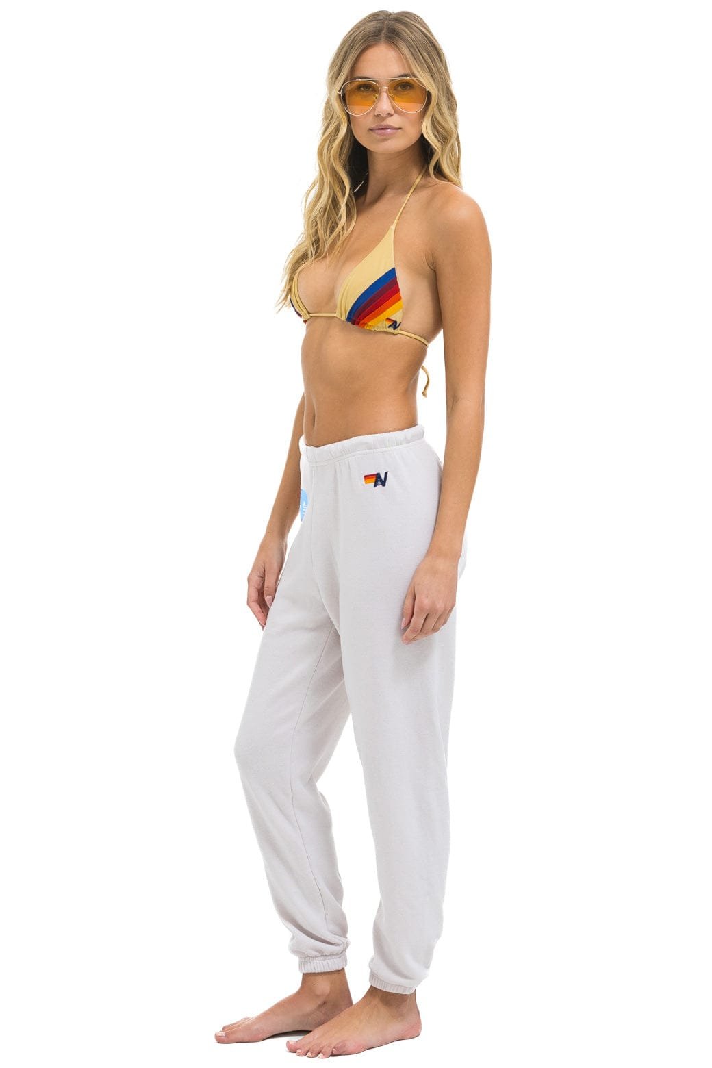 LOGO SWEATPANTS - DOVE - 图片 4