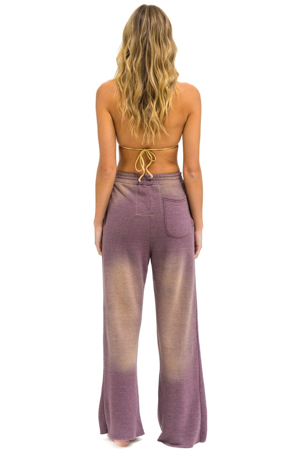 ESSENTIAL WIDE LEG POCKET SWEATPANTS - FADED MOCHA - 图片 5