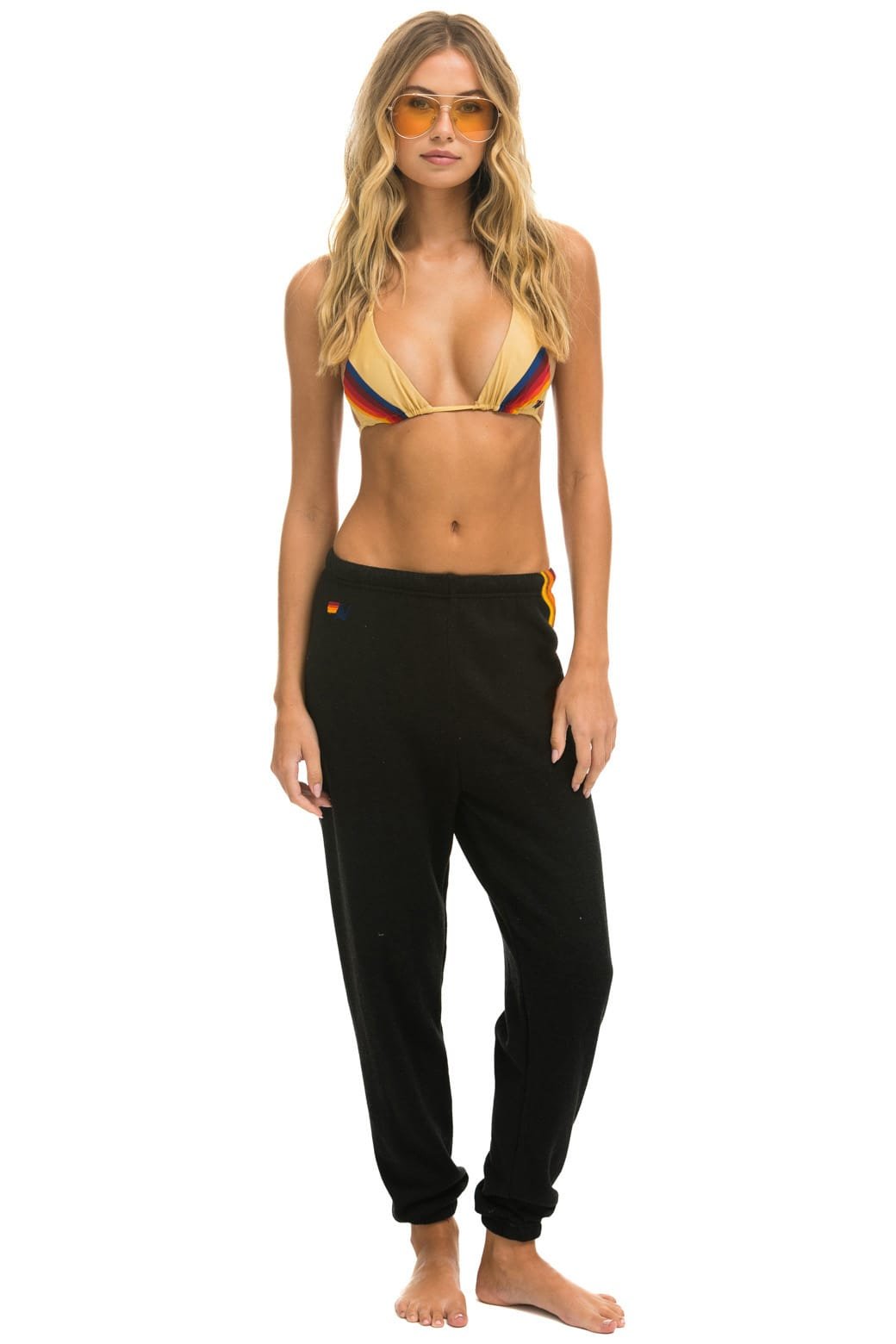 Alternative view of 5 STRIPE SWEATPANTS - BLACK