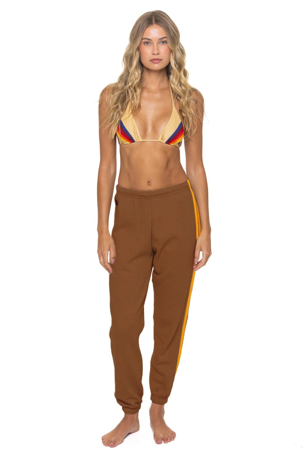 Alternative view of 5 STRIPE SWEATPANTS - CINNAMON
