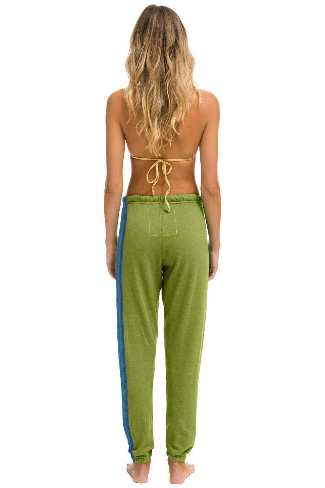 5 STRIPE SWEATPANTS - JUNGLE GREEN - 图片 3