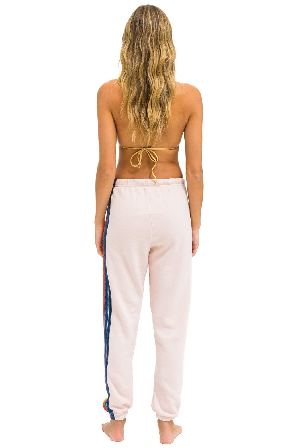 5 STRIPE SWEATPANTS - LIGHT PINK - 图片 4