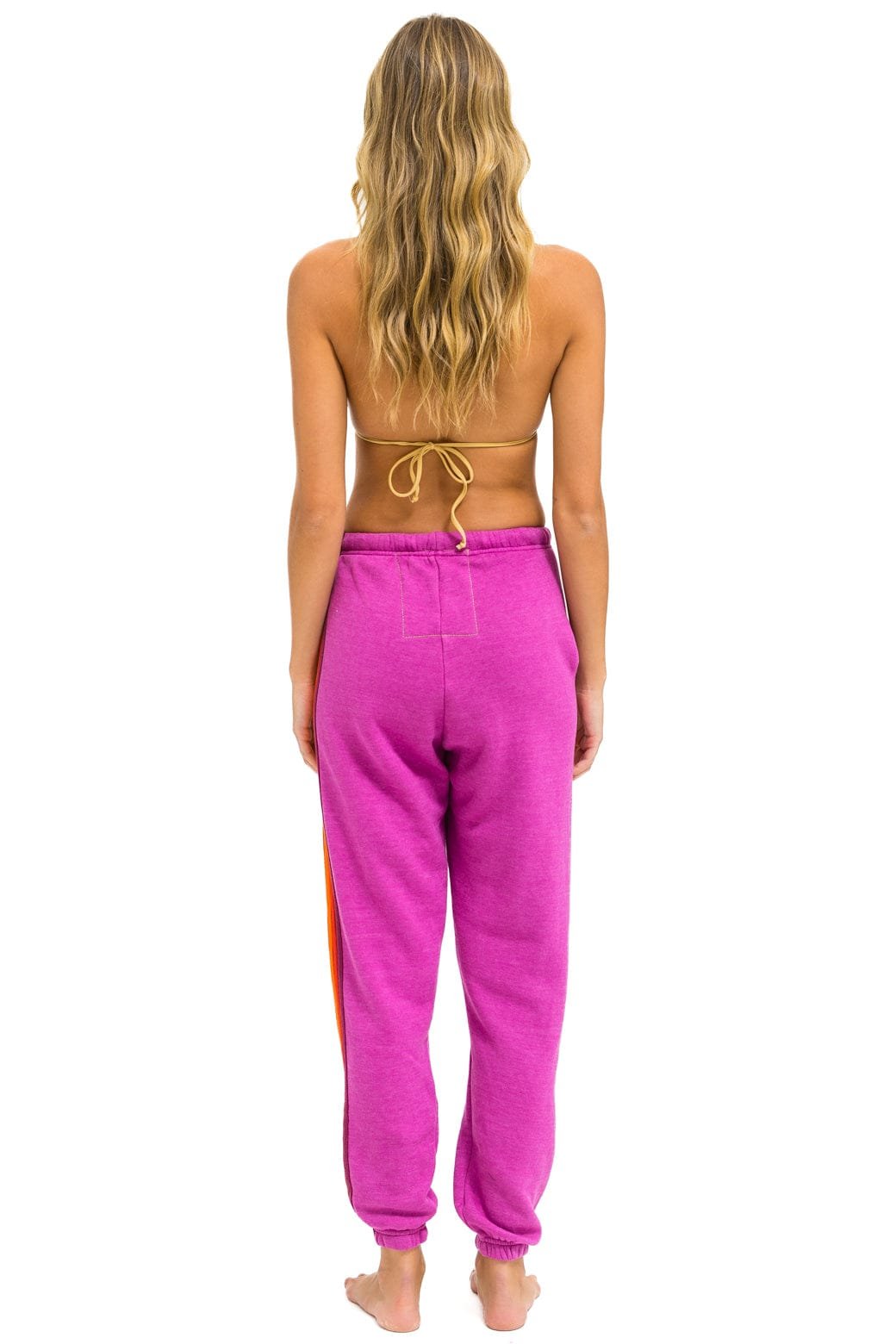 5 STRIPE SWEATPANTS - MAGENTA // ORANGE // YELLOW - 图片 4