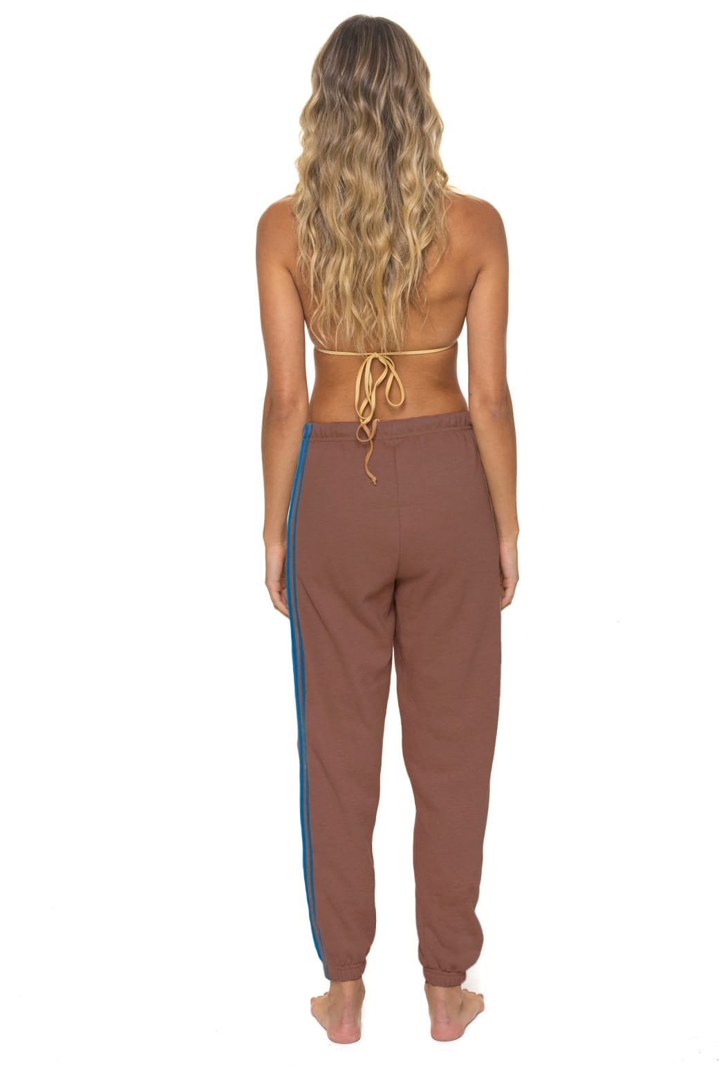 5 STRIPE SWEATPANTS - MOCHA - 图片 3