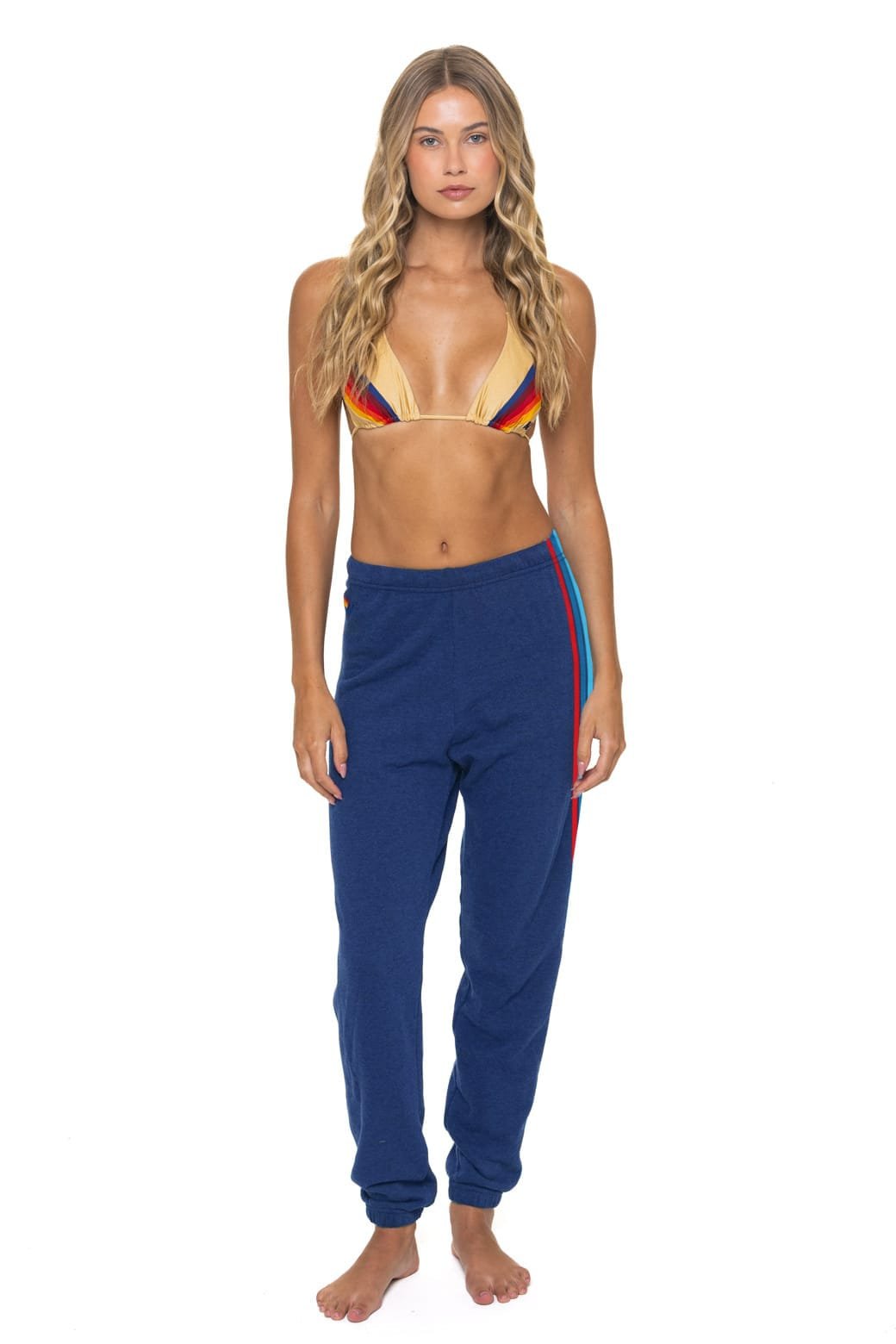 Alternative view of WOMEN'S 5 STRIPE AMERICA SWEATPANTS - ROYAL // USA