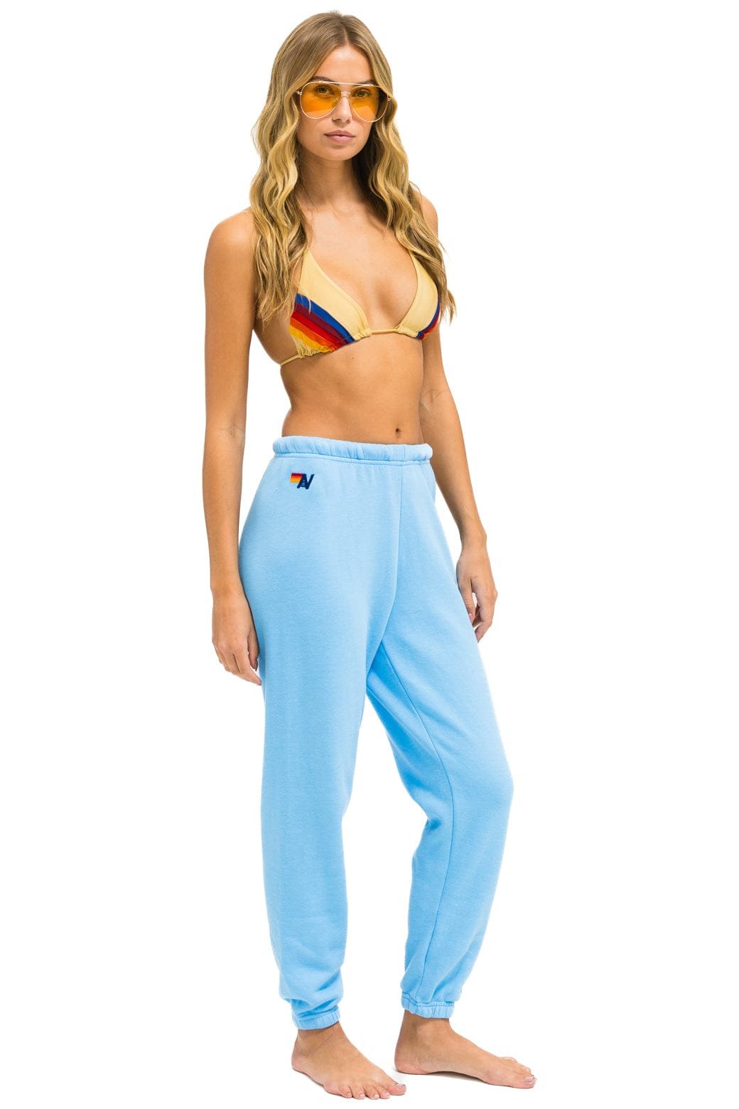5 STRIPE SWEATPANTS - SKY // RAINBOW - 图片 3