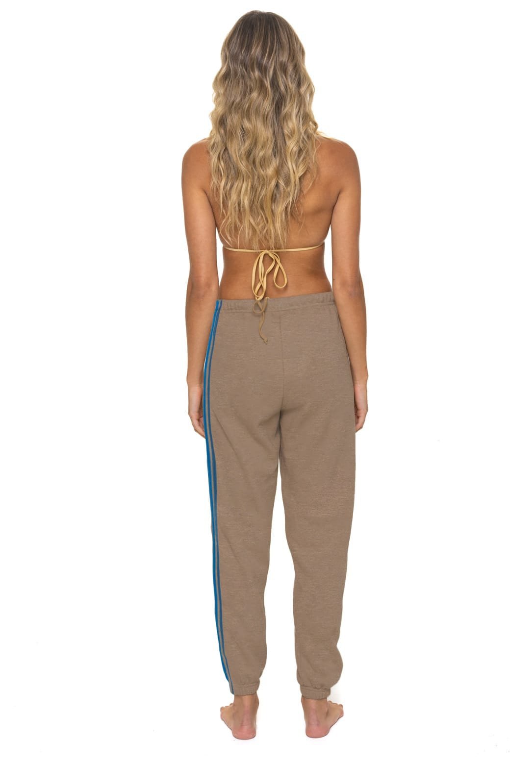 5 STRIPE SWEATPANTS - TAUPE - 图片 3