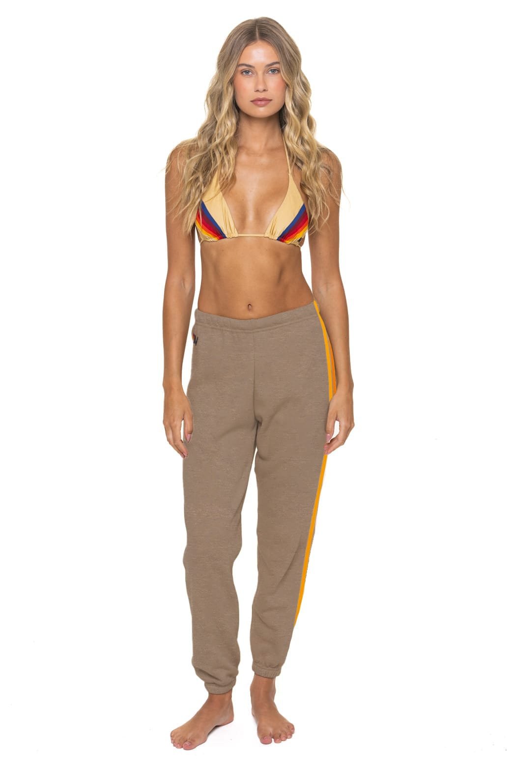 Alternative view of 5 STRIPE SWEATPANTS - TAUPE