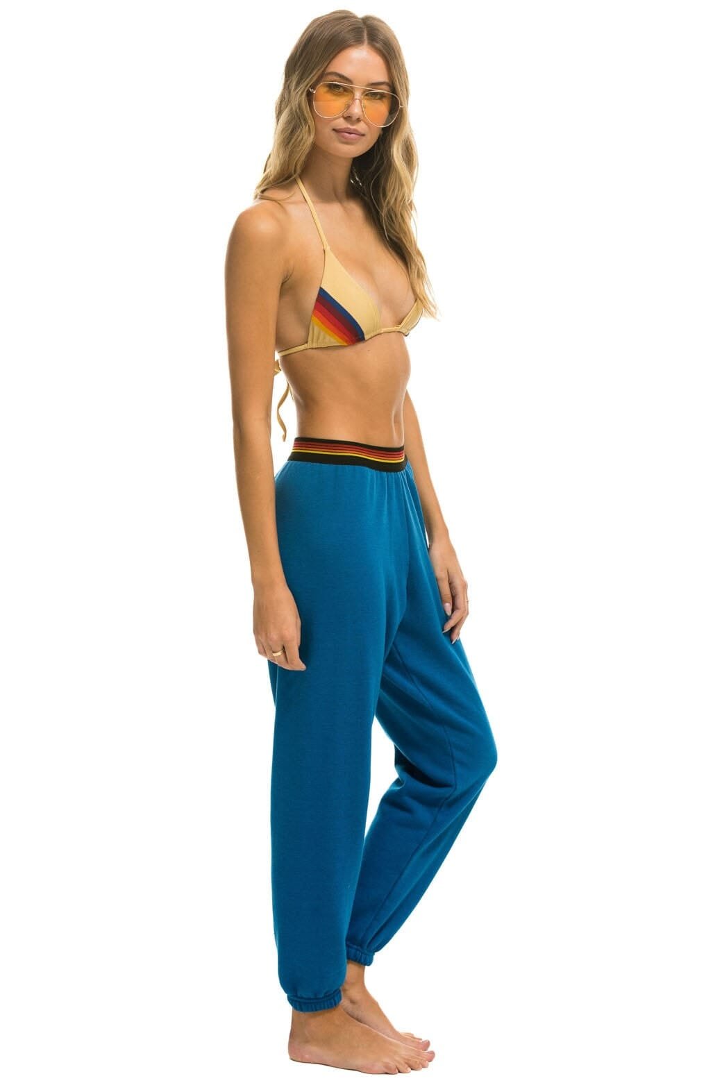 LOGO STRIPE SWEATPANTS - CARIBBEAN - Image 3