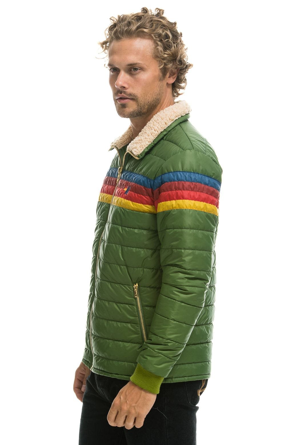 4 STRIPE JACKET - GARDEN GREEN - 图片 3