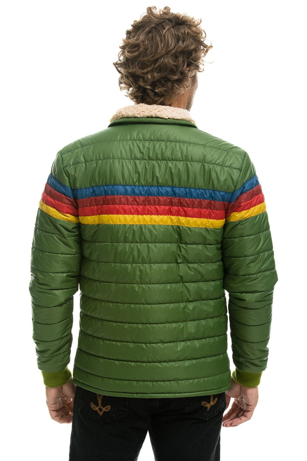 4 STRIPE JACKET - GARDEN GREEN - 图片 4