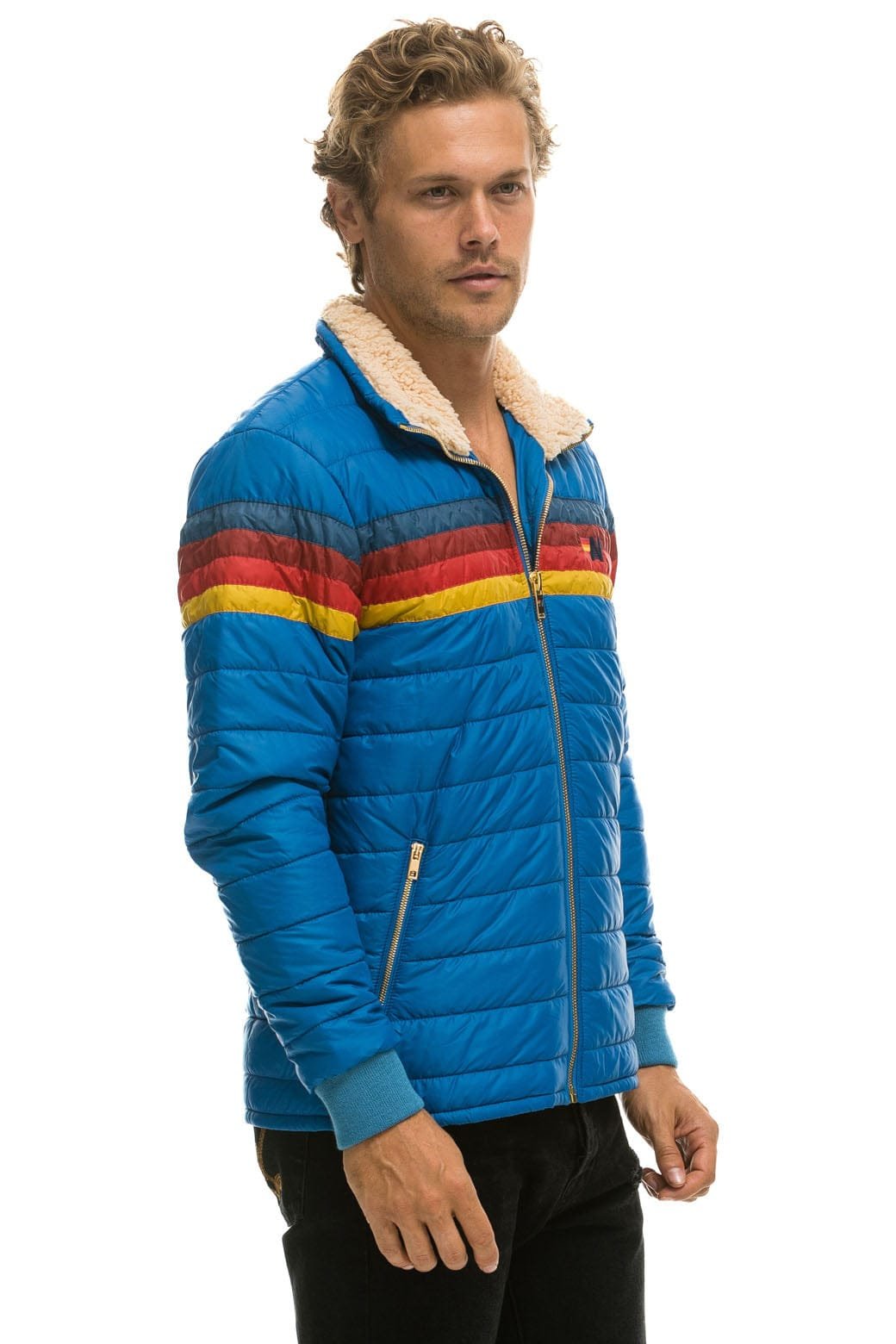 4 STRIPE JACKET - SNORKEL BLUE - 图片 3