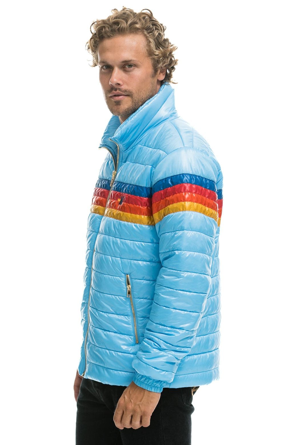 4 STRIPE TRAVELER JACKET - GLOSSY SKY - 图片 4