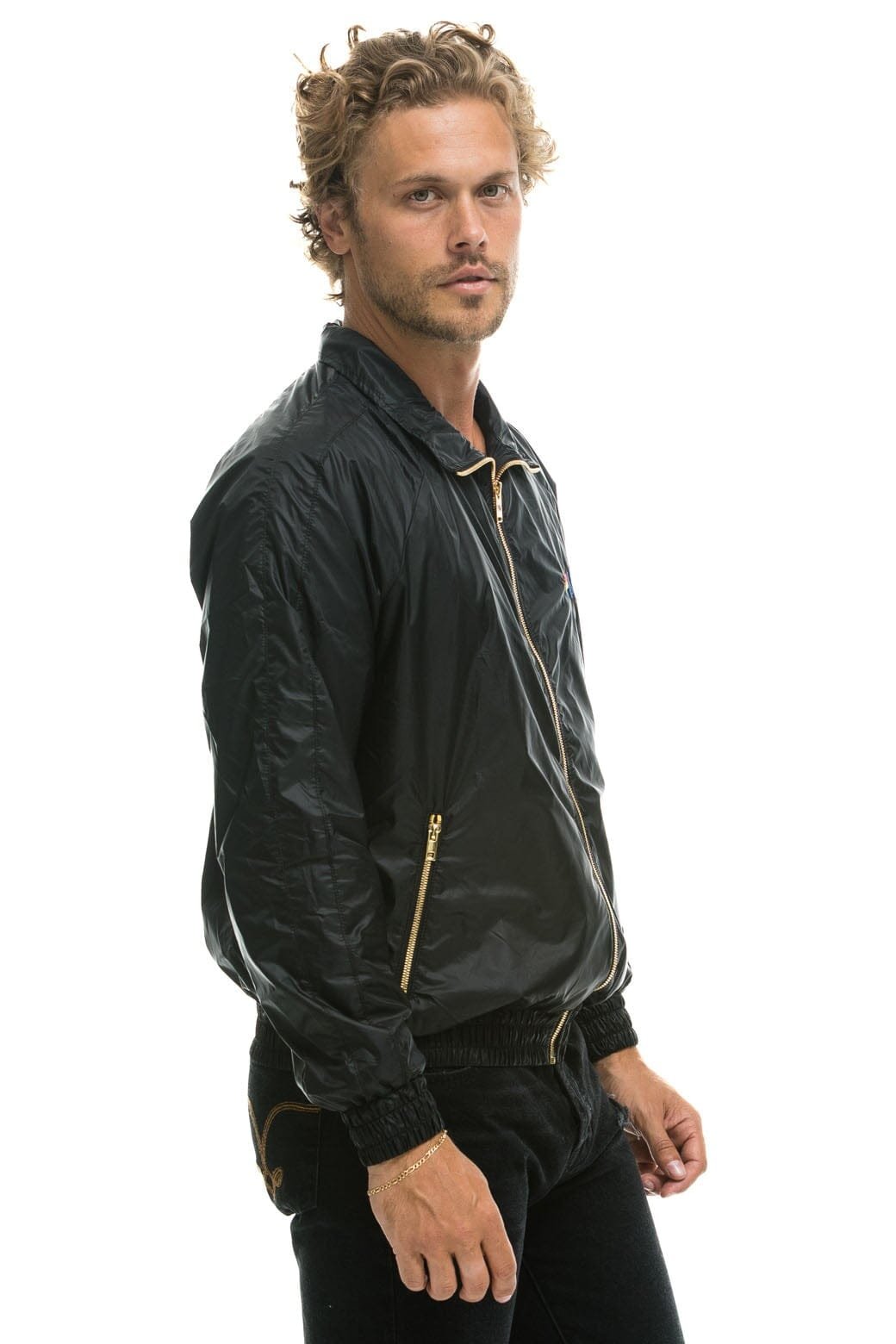 MEN'S BASIC WINDBREAKER - BLACK - 图片 3