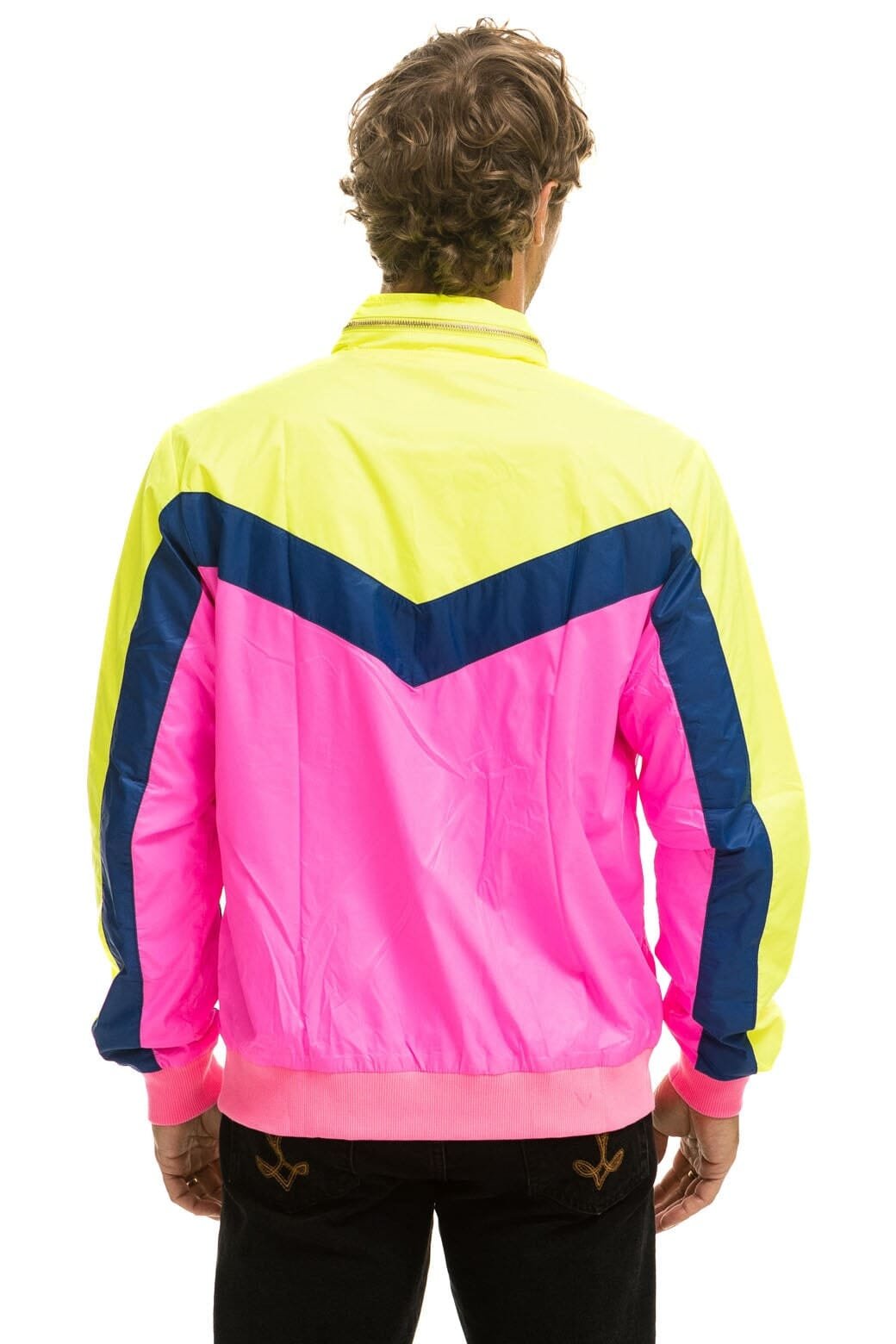 MEN'S WINDBREAKER JACKET - NEON PINK - 图片 5