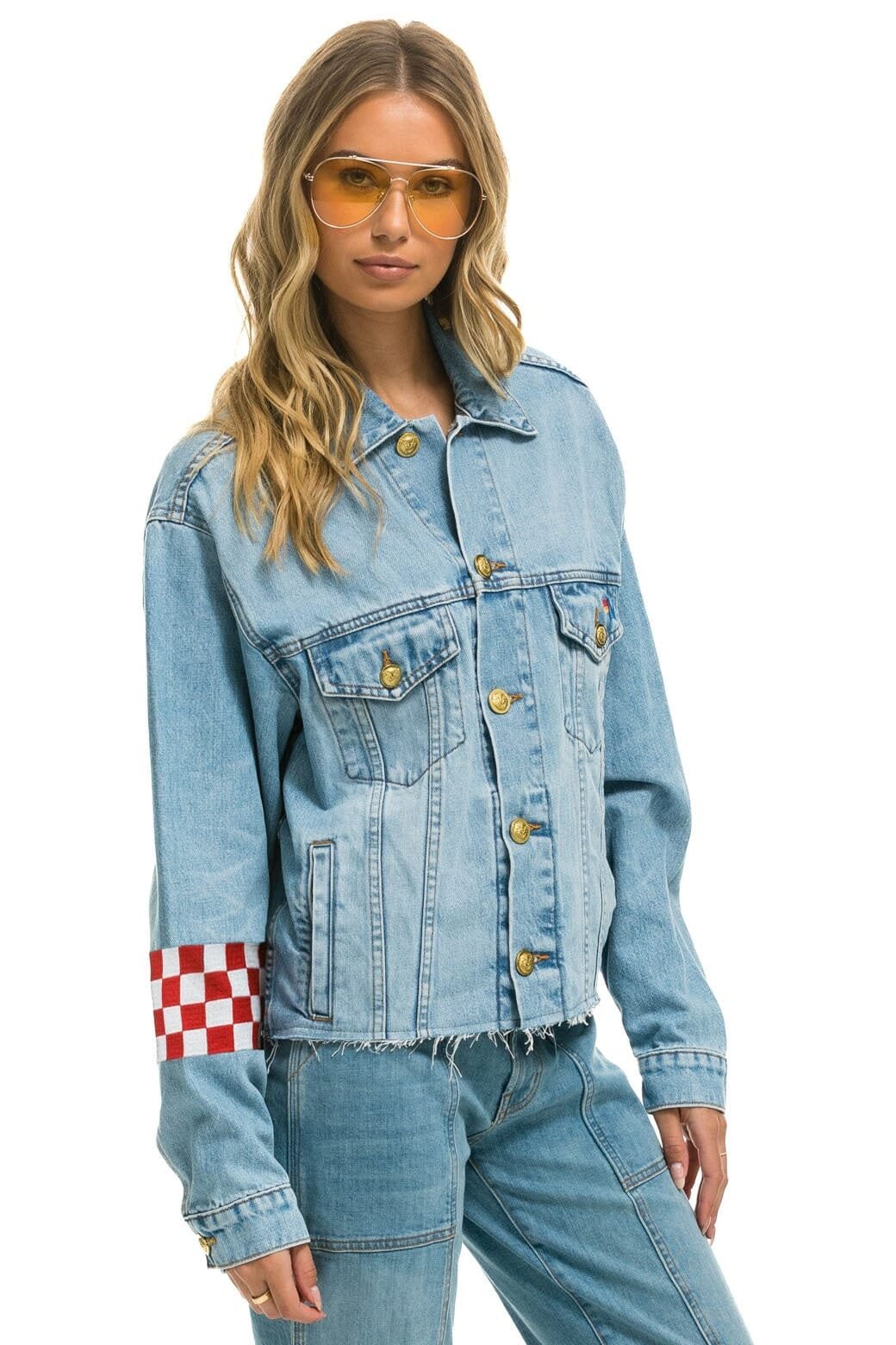 LIVE FREE OVERSIZED CROP DENIM JACKET - SUPER LIGHT - 图片 3