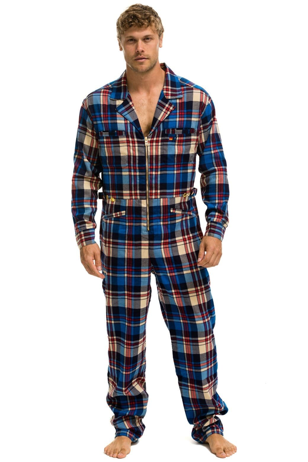 Alternative view of UNISEX PLAID FLIGHT SUIT - PATRIOT PLAID