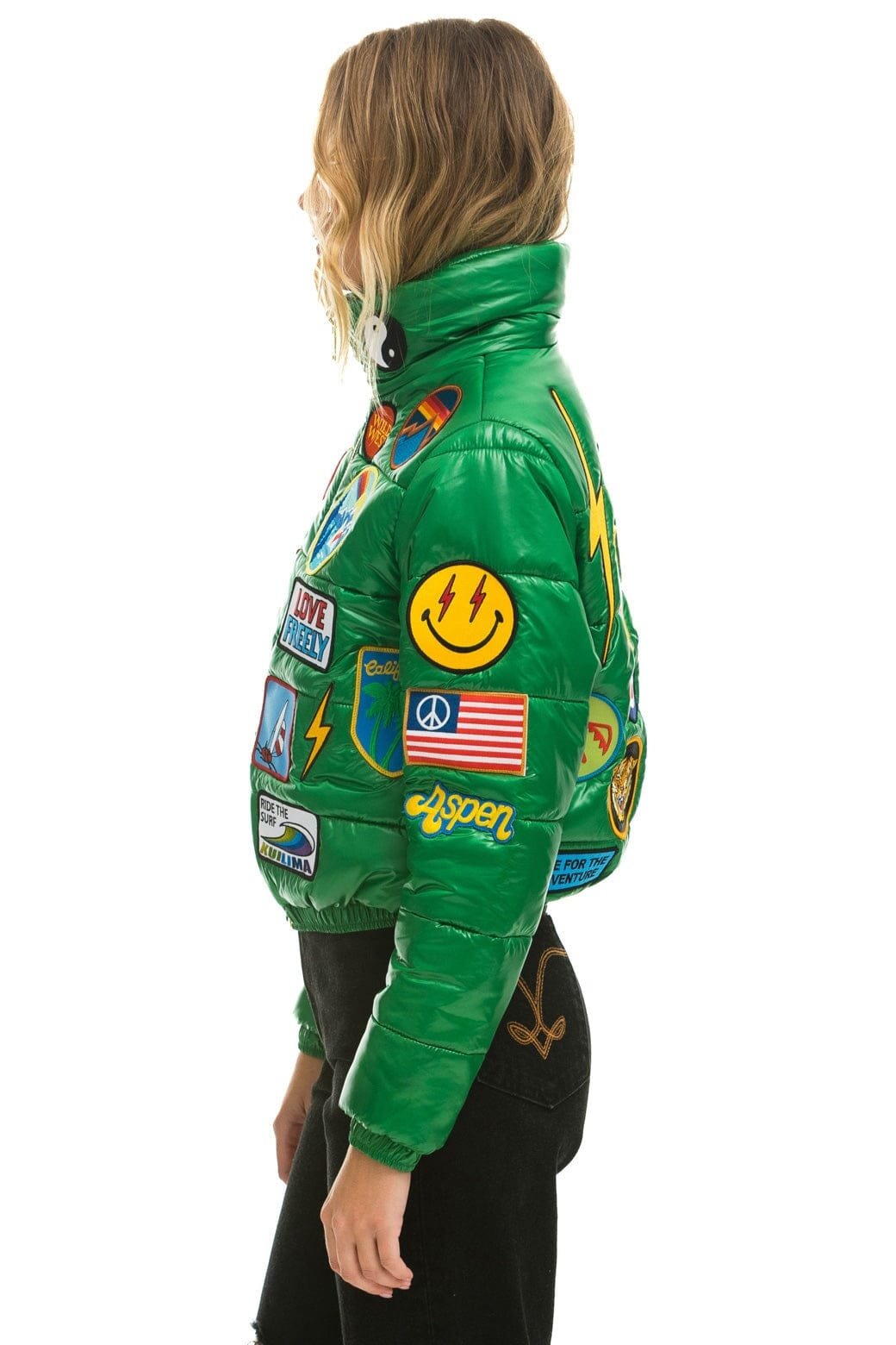 Alternative view of VINTAGE PATCH APRES PUFFER JACKET - AMAZON GLOSSY