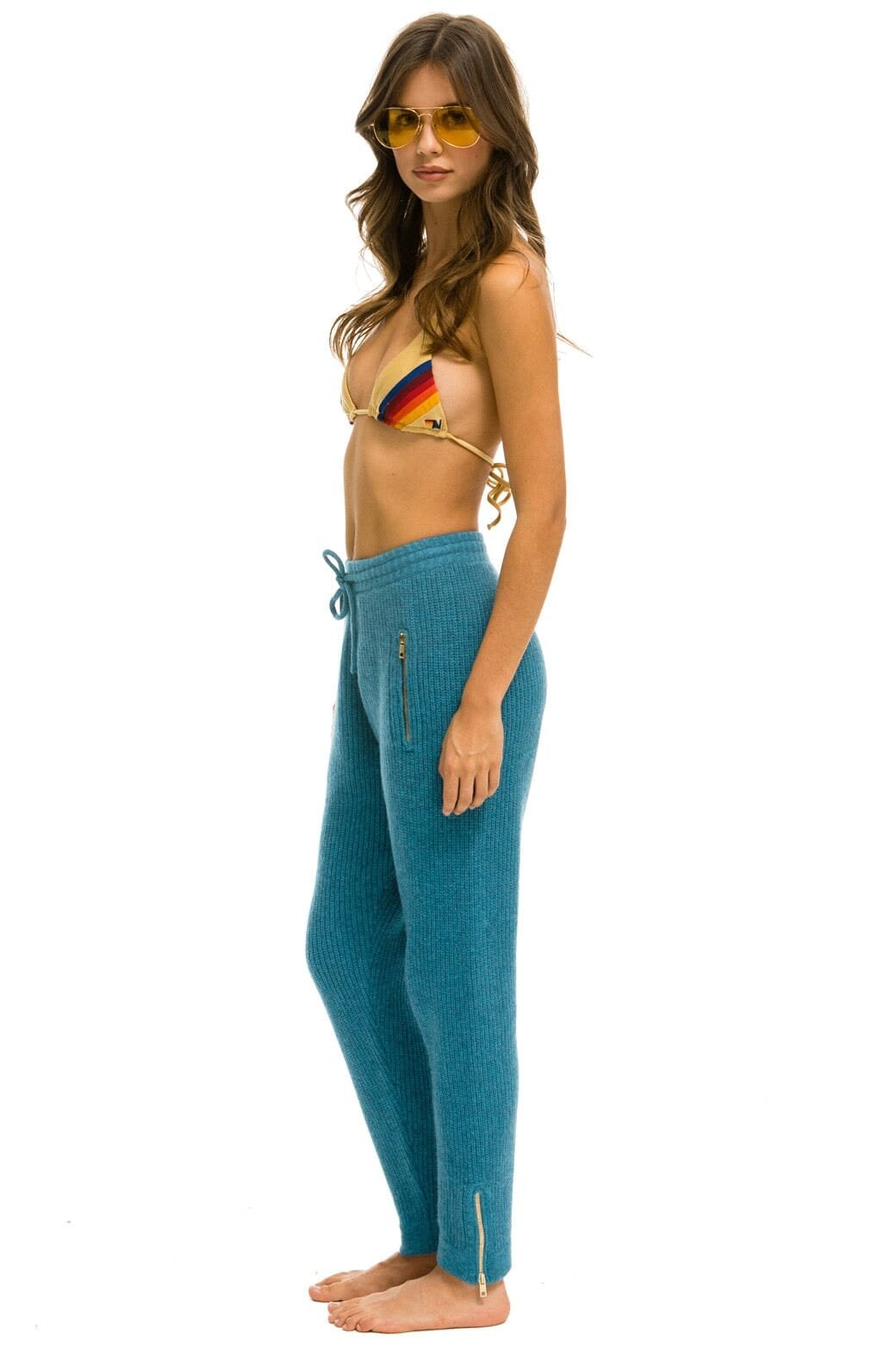Alternative view of VINTAGE CABIN CASHMERE SWEATER PANT	- COBALT