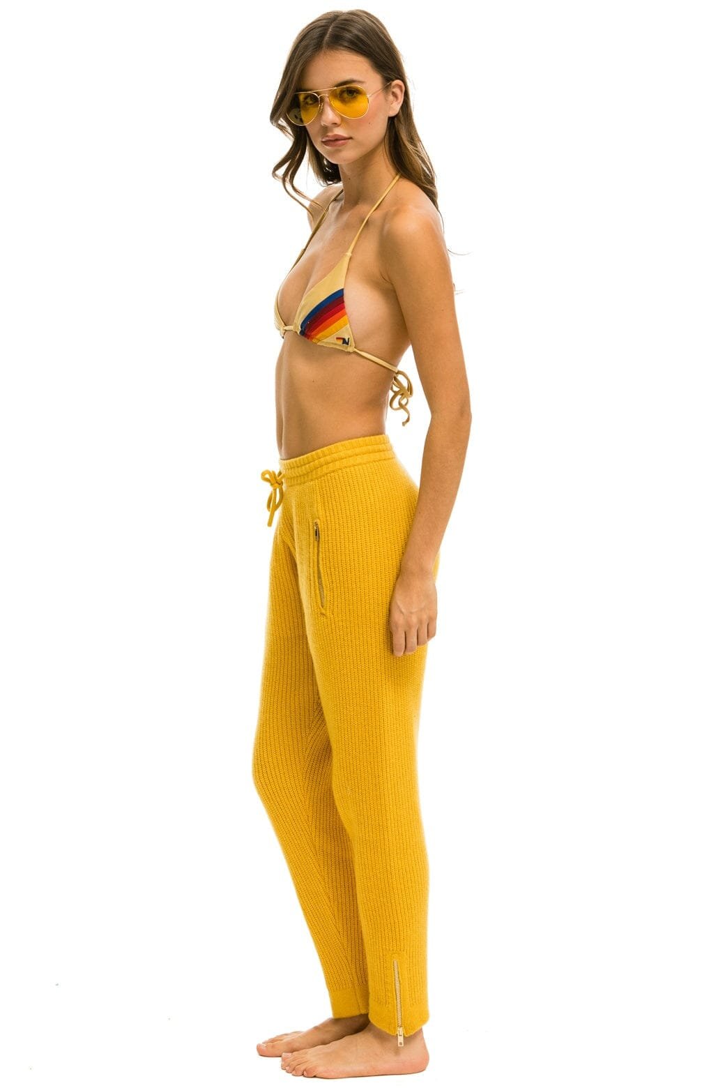 Alternative view of VINTAGE CABIN CASHMERE SWEATER PANT	- GOLD