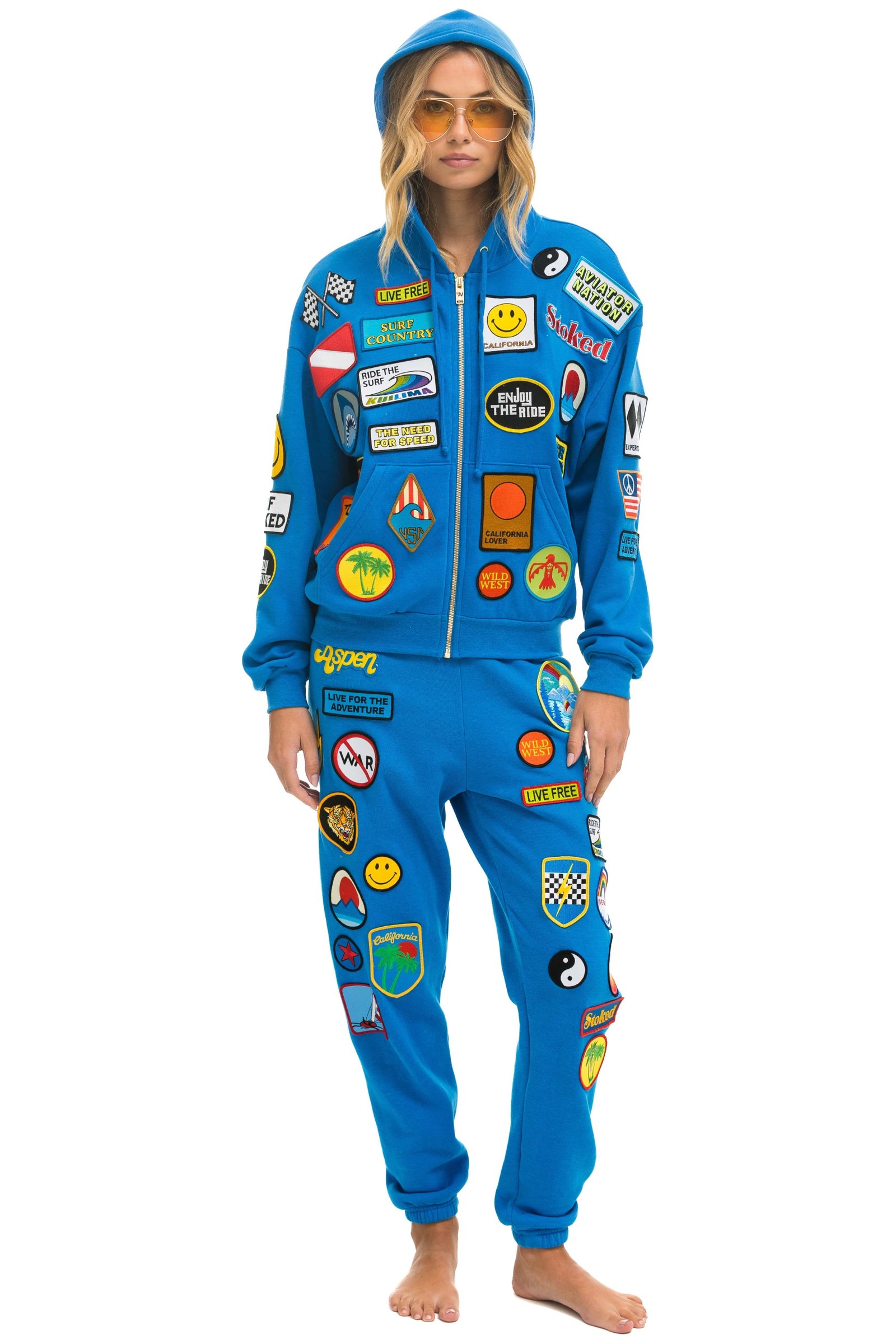 VINTAGE PATCH SWEATPANTS - OCEAN - Image 5