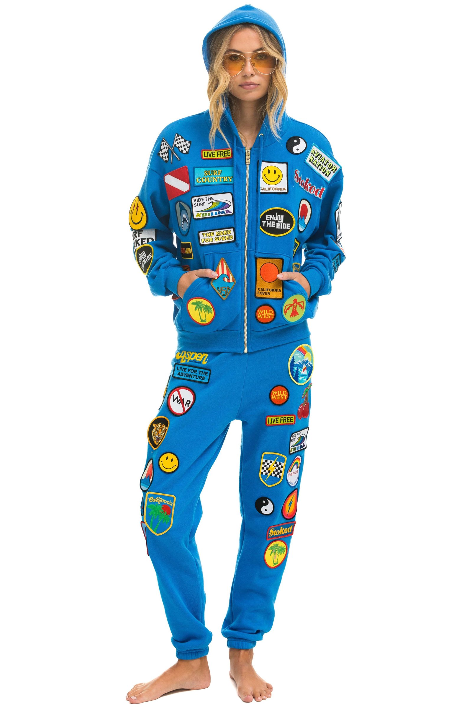 VINTAGE PATCH SWEATPANTS - OCEAN - Image 6