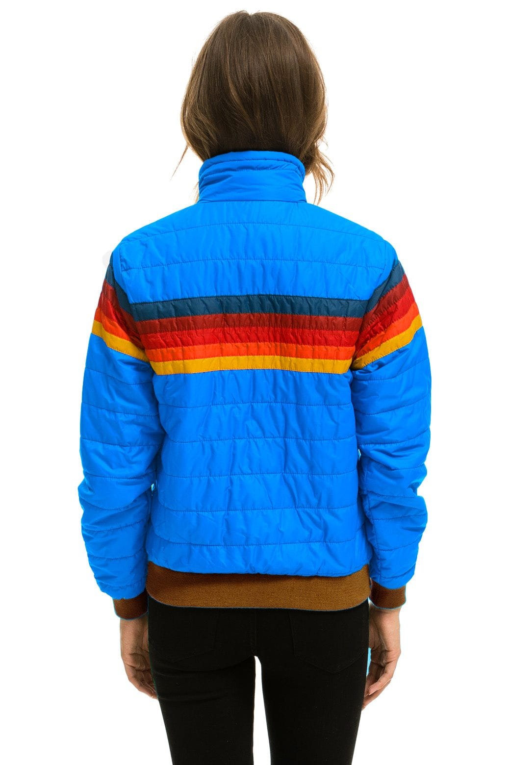Alternative view of 5 STRIPE JACKET -  BLUE CINA GLOSSY