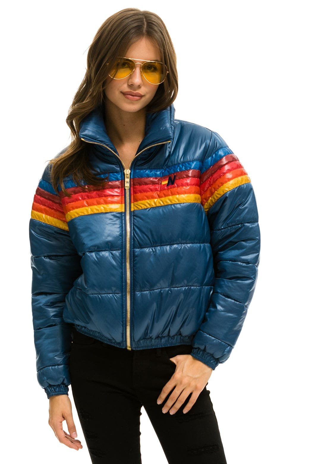 Alternative view of 5 STRIPE APRES JACKET - GLOSSY DARK BLUE