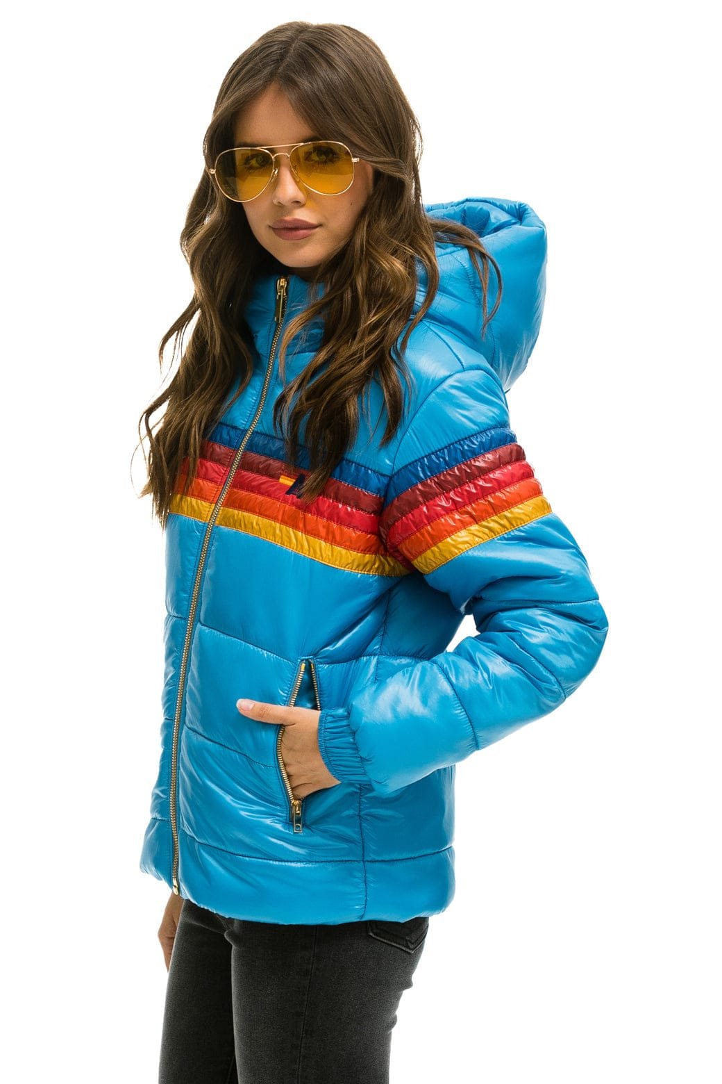Alternative view of 5 STRIPE TREKKER JACKET - GLOSSY OCEAN
