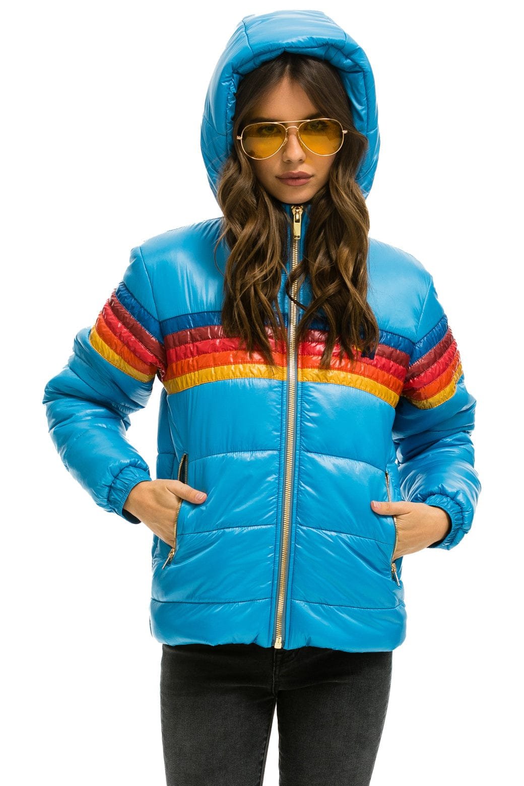 5 STRIPE TREKKER JACKET - GLOSSY OCEAN - 图片 3