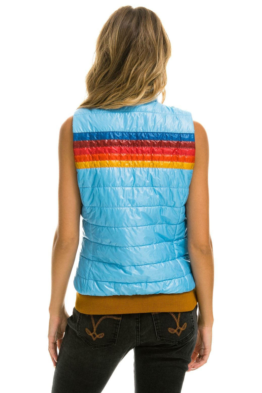 WOMEN'S 5 STRIPE VEST - GLOSSY SKY - Image 4