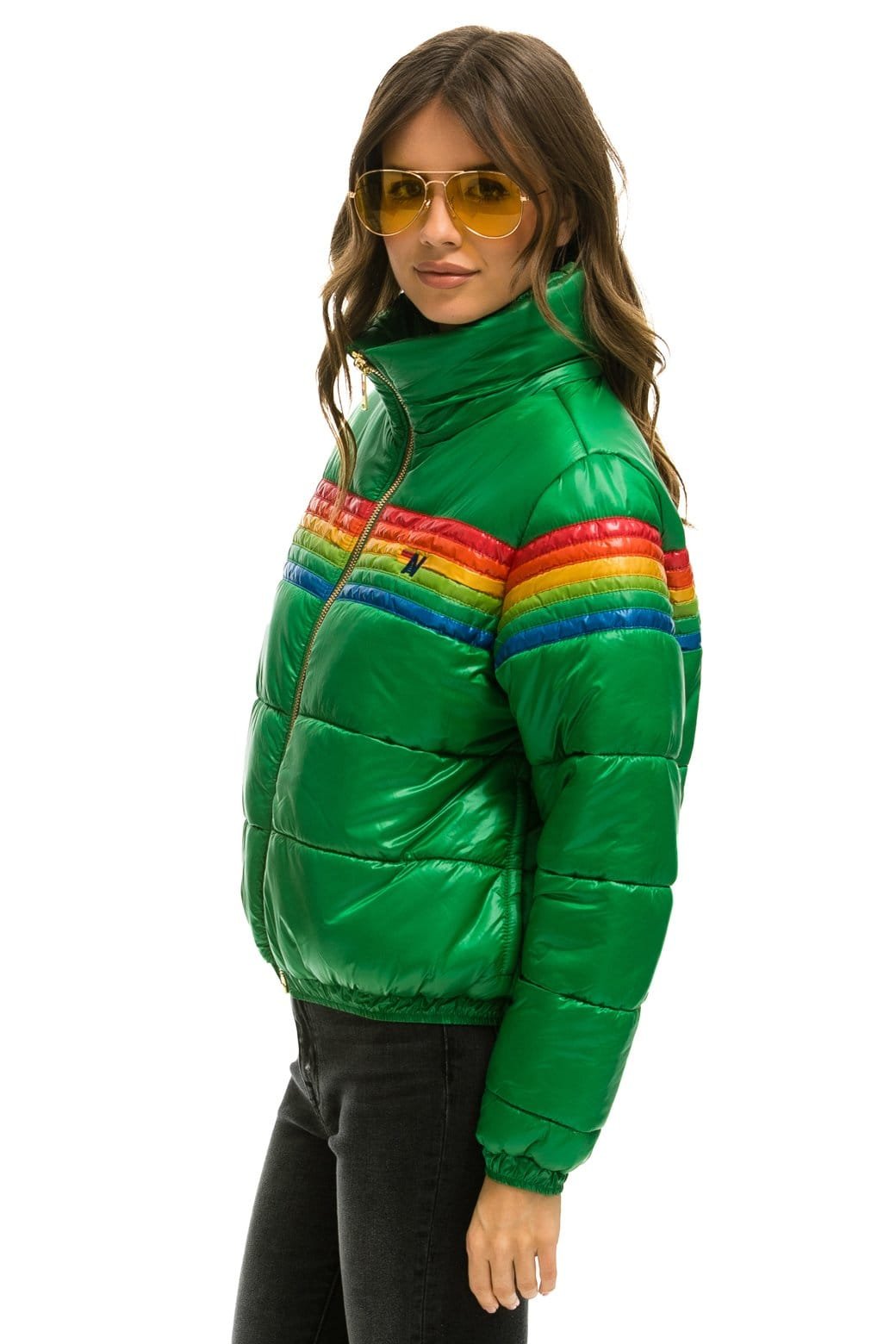 Alternative view of 6 STRIPE LUXE APRES PUFFER JACKET - GLOSSY AMAZON