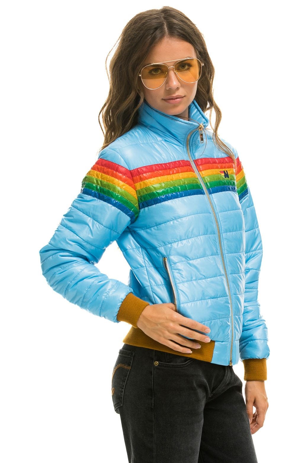 Alternative view of 6 STRIPE JACKET -  GLOSSY SKY