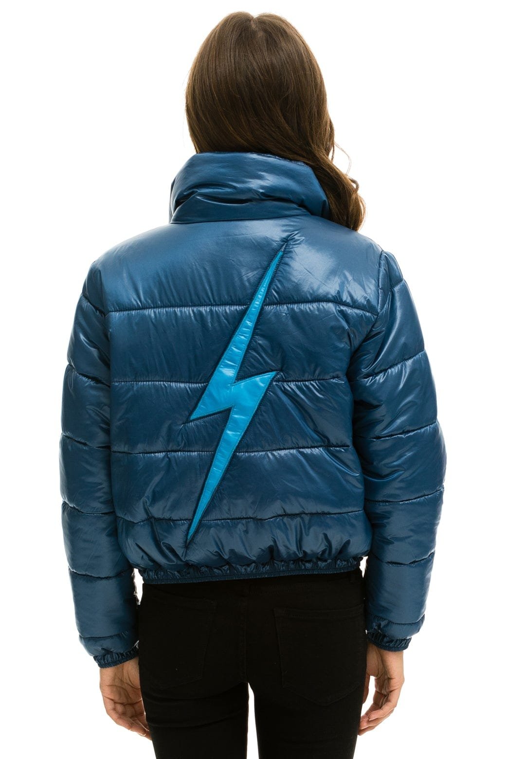 Alternative view of BOLT LUXE APRES PUFFER JACKET - GLOSSY DEEP BLUE
