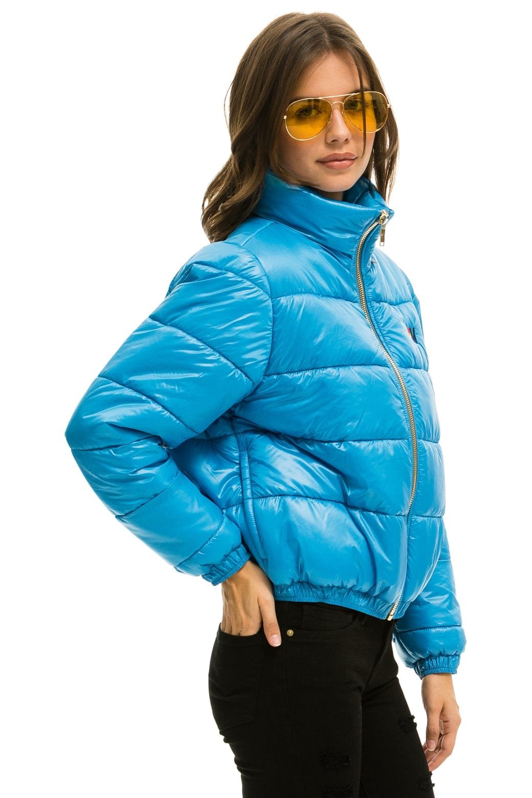 Alternative view of BOLT LUXE APRES PUFFER JACKET - GLOSSY OCEAN